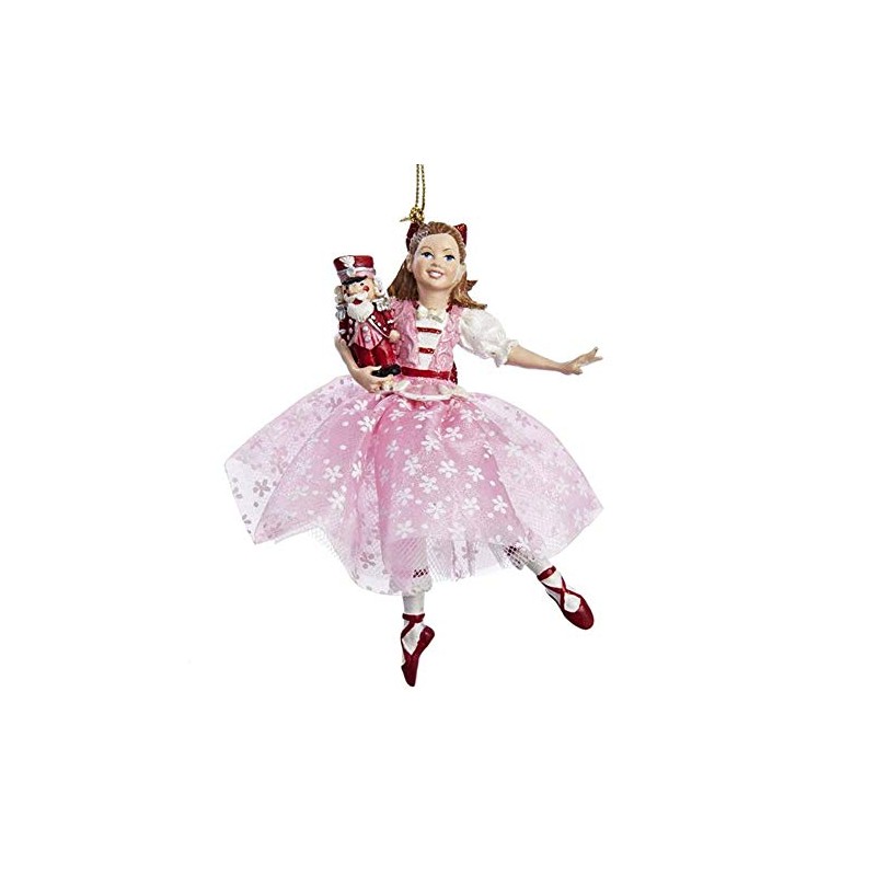The Nutcracker Suite Clara in Pink Dress Holding Nutcracker Christmas