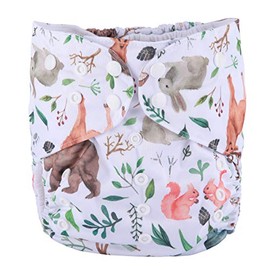 (Multicolored Deer) - Sigzagor 2 to 7 years old Junior Big Cloth Nappy,Nappy,Pocket Reusable Washable,Baby Kids Toddler (Multicoloured Deer)