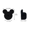 100pcs PVC Rubber Mouse Ears Pin Backs,Coat Tie Tack Pin