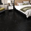 WESTICK Thick Black Marble Peel and Stick Floor Tile Waterproof