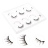 Healeved 6 Pairs Three-dimensional False Eyelashes Beauty Kit Natural Makeup
