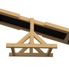 PawHut Wooden Dog Agility Seesaw for Training and Exercise, Platform