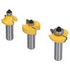 3Pcs Shaker Door Router Bit Set Premium Blade Durable Rustproof