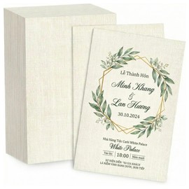 120 Sheets Linen Textured Cardstock Paper for Printing, Premium Thick Ivory Cardstock Paper 8.5x11 - Thick but Printer-Friendly Card Stock for Wedding Baby Shower Invitations and Mixed Media Projects