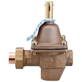 Watts SB1156F Bronze High Capacity Water Feed Regulator, 1/2 Inch, Union Solder Inlet Connection, With Purge Lever and Stainless Steel Strainer, Tight Seating Check Valve