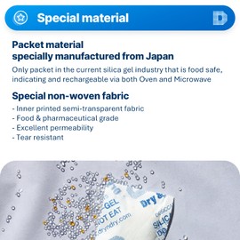 Dry & Dry 20 Gram [100 Packs] Orange Indicating(Orange to Dark Green) Mixed Silica Gel Packets - Food Safe Rechargeable Silica Packets Desiccants Silica Gel Packs Silica Gel Packets