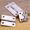 20 Pcs 25mm x 24mm Stainless Steel Hinges 4 Holes
