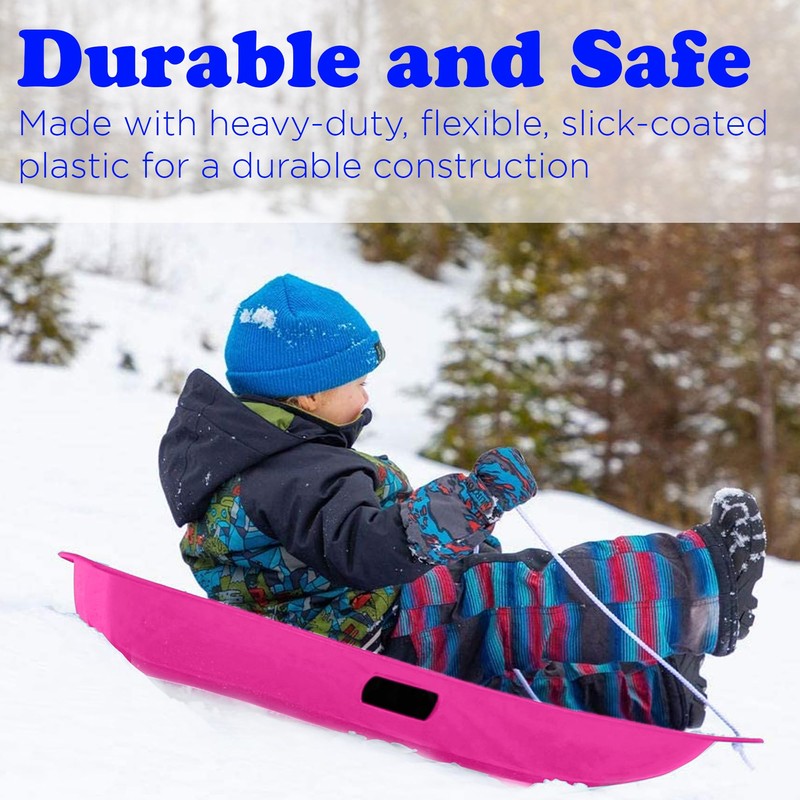 Slippery Racer Downhill Sprinter Flexible Kids Toddler Plastic Cold-Resistant Toboggan