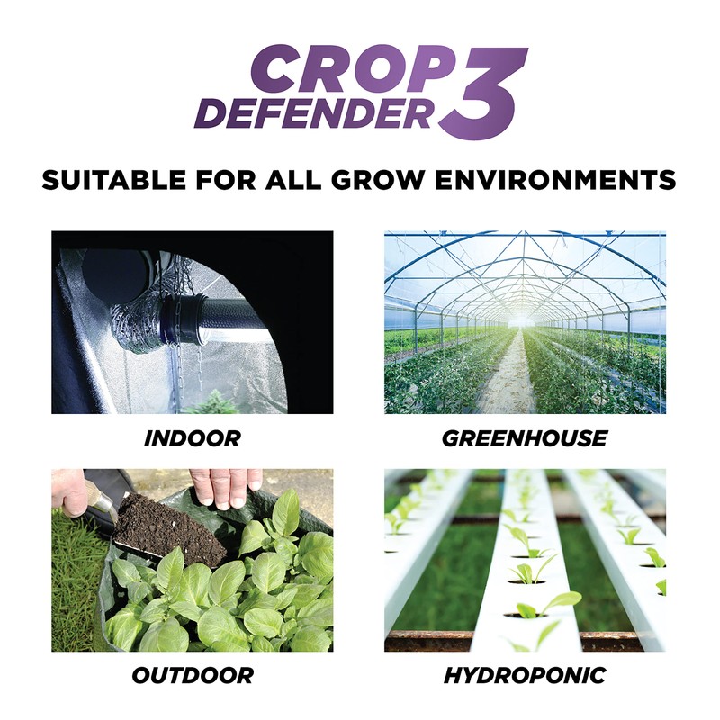 Grower's Ally Crop Defender 3 Concentrate - Natural Miticide, Insecticide,