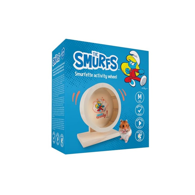 Smurfs duvoplus, Wooden Activity Wheel Smurfette 20cm Fun Activity Wheel