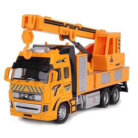 Toyland 20cm Friction Powered Construction Vehicles - Moving Parts - Assorted Designs - Crane Lorry - Boys Trucks & Lorries