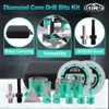 LEKOMESH Tile Hole Saw Kit for Porcelain - (6/8/10/35/50/65mm+Finger Bit+Drilling