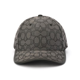 Coach Standard Signature C Jacquard Baseball Cap, Charcoal