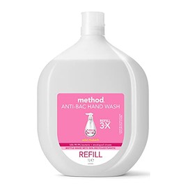 Ecover Method Antibacterial Hand Wash Refill, Gentle Hand Cleansing, Fresh Wild Rhubarb Scent, Pack of 1, 1 x 1L