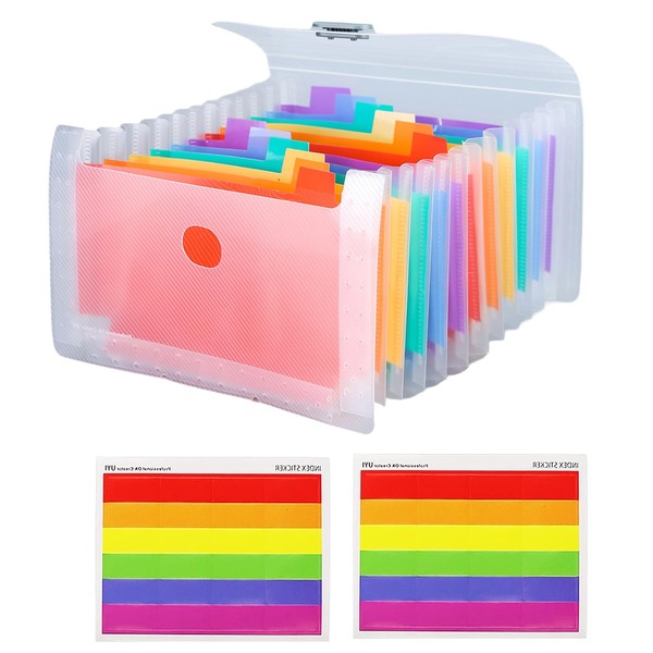 3 Pockets A6 Flashcard Organiser with Sheets – Portable Storage