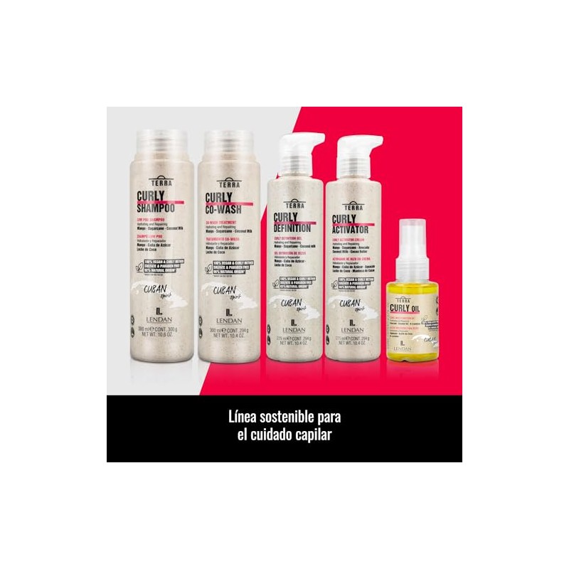 Lendan Terra Curly Hydrating and Repairing Low Poo Shampoo, 300