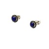 Lapis Lazuli and Sterling Silver Stud Earrings - 5mm -