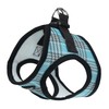 Plaid Mesh EZ Wrap Harness (Blue, Small) by Bark Appeal