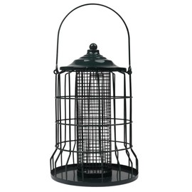 iPetba Vollmetall Vogelfutterspender Rostfrei, Hängend Futterspender für Wildvögel, Nicht Nagetiere, Futterstationen zum Aufhängen, Vogelfutterhaus Überdachtes, wetterfestes Bird Feeders zum Aufhänge