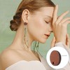 Wood Earring Posts,160Pcs Wooden Stud Earrings Posts with Loop for