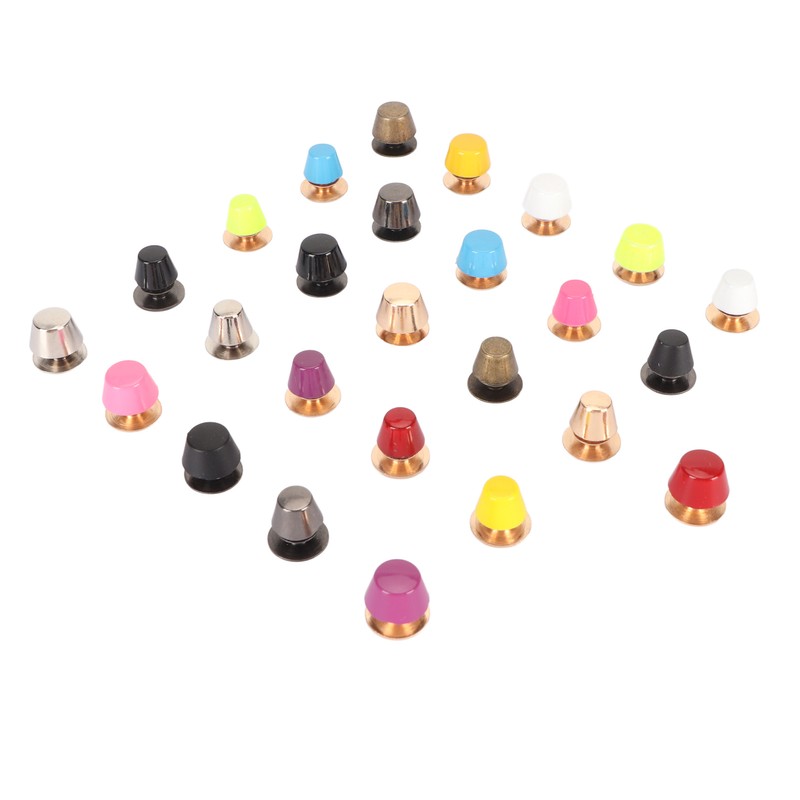 26pcs Screwback Studs Nailheads Lightweight Rust Proof Zinc Alloy Flat