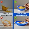 MOSKESON - Juego de 2 platos a prueba de derrames