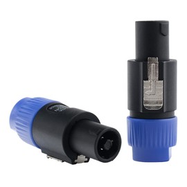 bnafes NL4FC speakon cable amplifier connector, Audio Speaker Plug Twist Lock 4 Pole Speaker Plug compatible with Neutrik Speakon NL4FC, NL4FX, NLT4X, NL2FC - 2 PCS