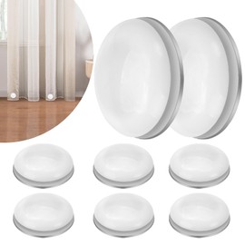 Pack of 8 Magnets Shower Curtain Weights Curtain Weights Round Magnetic Curtain Weights Magnetic Curtain Weights Strong Magnets White for Curtains Tablecloths Shower Curtain