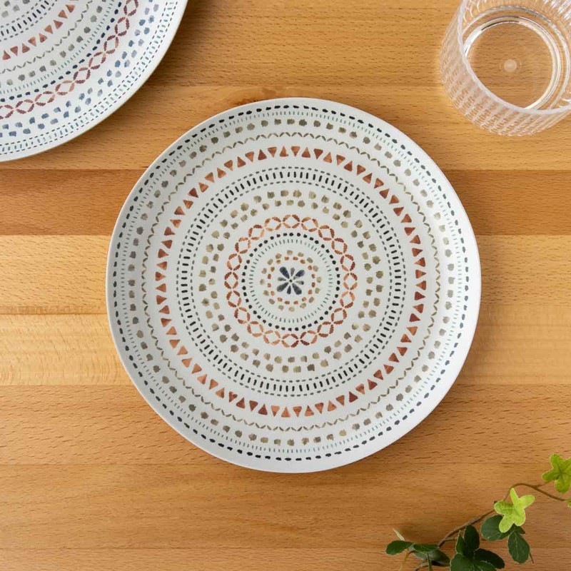 Tarhong TT21826674 Mandala Salad Plate, 8.7 inches (22 cm), Dish,