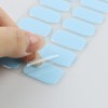 JMEOWIO Semi Cured Gel Nail Strips Blue Gel Nail Stickers