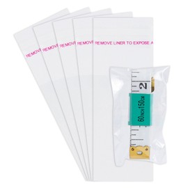 Pomei 1.6"x 2.8" 100 PCS Clear Plastic Bag-Self Sealing Cellophane Bags, Resealable Clear Poly Cello Bags, Cellophane Treat Bags, Cookie Bags for Packaging, Candy Bags, Cello Bags, Pastry Bags