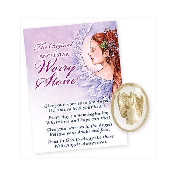 AngelStar Courage Worry Stone - Pack of 4 (Gray)