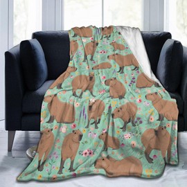 Vasietrng Capybara Gifts Capybara Blanket Capybara Stuff for Capybara Lovers Capybara Birthday Decoration Plush Blanket for Girls Boys Kids Women Men Adults, 40"x 50"