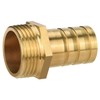 Drado Brass Hose Nozzle Brass Hose Connection Plug Adapter 3/4