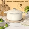 Enameled Cast Iron Dutch Oven - Umite Chef 5QT Pot