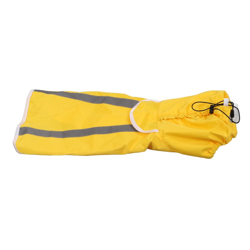 Hoodie Dog Raincoat Adjustable Reflective Windproof Lightweight Pet Rain Jacket