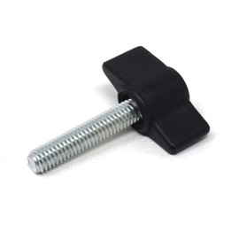 Design61 4 x Plastic Wing Screws with Threaded Bolts Steel M6 x 18 mm