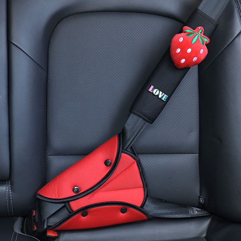Car Seatbelt Cushion Pad Cute Soft Thick Polyester Kids Car
