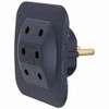 Kopp Euro Plug - Triple Adaptor Black