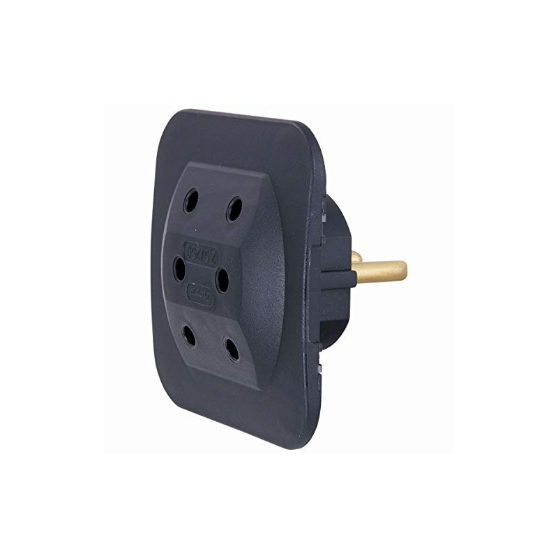 Kopp Euro Plug - Triple Adaptor Black