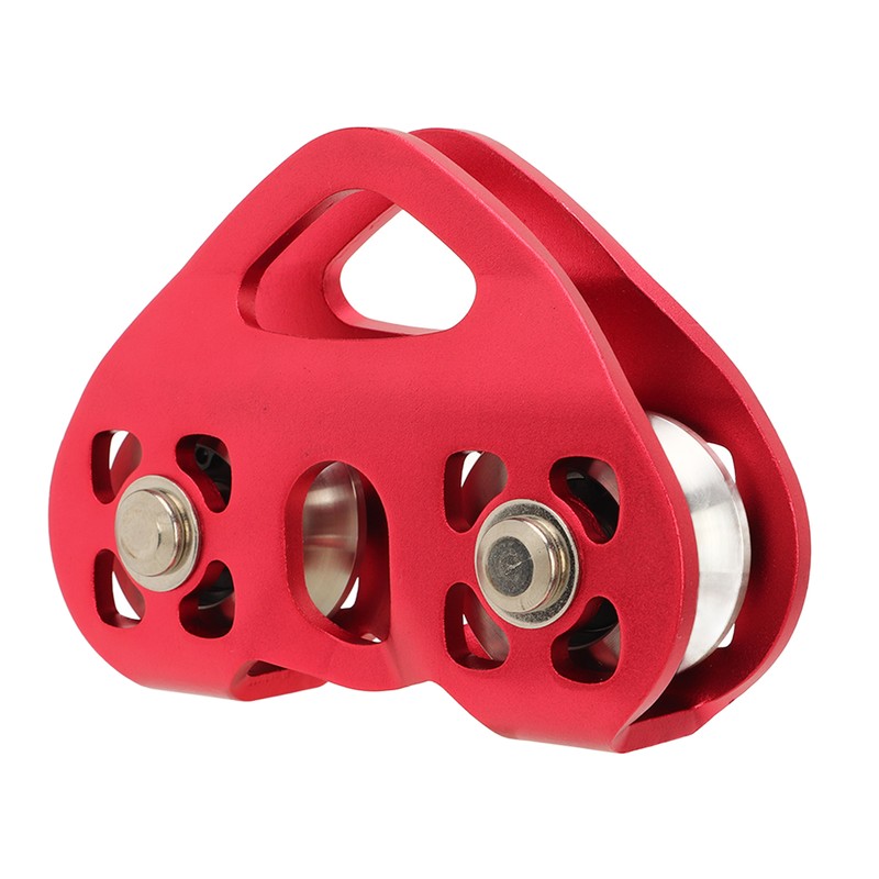 Mountaineering Climbing Double Axle Double Zip Line Trolley Steel Rope
