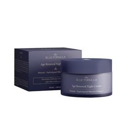 Crema de Noche con Retinol y Colágeno Marino Hidrolizado - Hidratante Facial Ligera de Rápida Absorción - Skin Care para Todo Tipo de Piel - Alcohol F