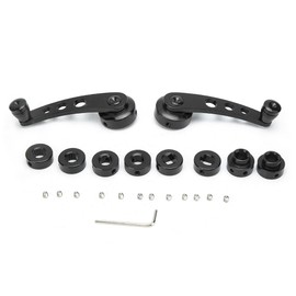 3in Black CNC Aluminum Alloy Window Winder Crank Handle Kit Fits for Chevy