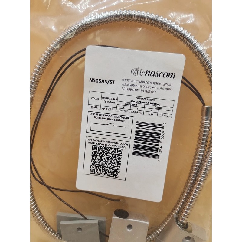 Nascom N505AS/ST Overhead Door Rail 2-1/8" Mount Magnet Switch 200