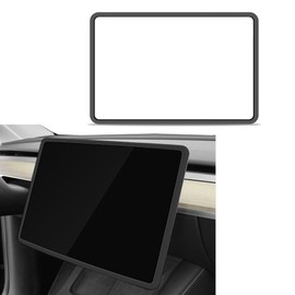 CHRYMUM Screen Frame Protector for Model Y Model 3, Car Screen Protector, Screen Protector Trim Frame, Silicone Center Console Screen Frame Protector Interior Accessories Fit Car Touchscreen