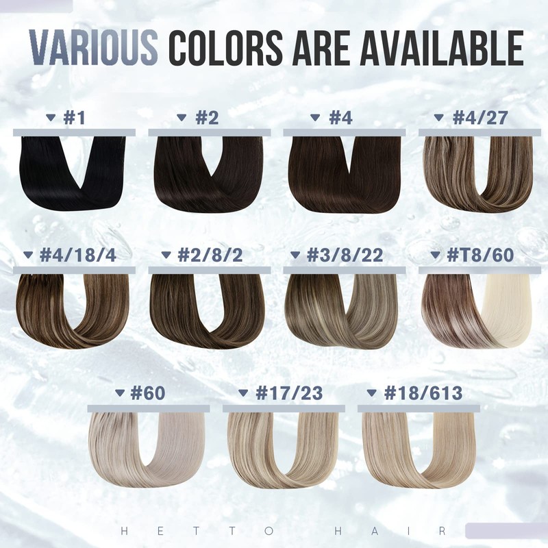 Hetto Micro Ring Extensions, Real Hair Brown Micro Ring Extensions,