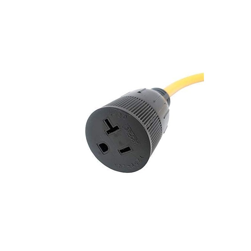 Parkworld 886351 Adapter Cord Locking L6-15 Plug to 5-20 (5-15)