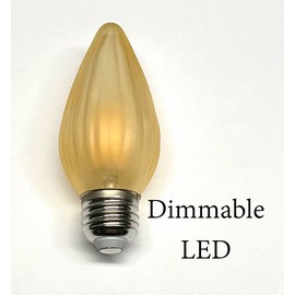 5pcs DIMMABLE LED GOLD FLAME Painted Bulbs for Vintage Lighting "Mazda" Type