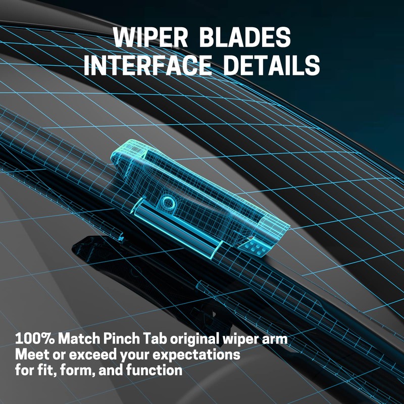 19"+18" Windshield Wiper Blades - Replacement for 2013-2015 Mini Cooper