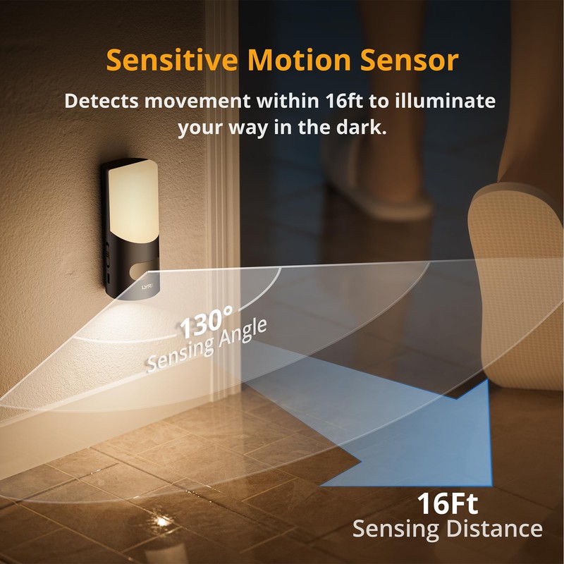 Motion Sensor Wall Sconce (2 Pack), Up & Down Dual